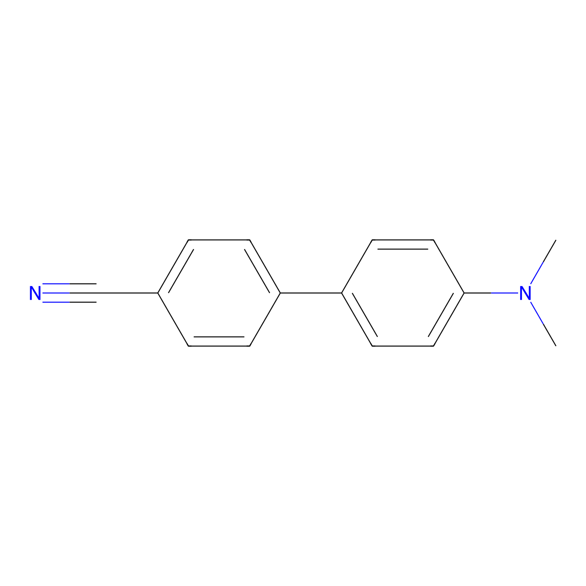 4'-(Dimethylamino)[1,1'-biphenyl]-4-carbonitrile molecular structure, CAS 27104-69-4
