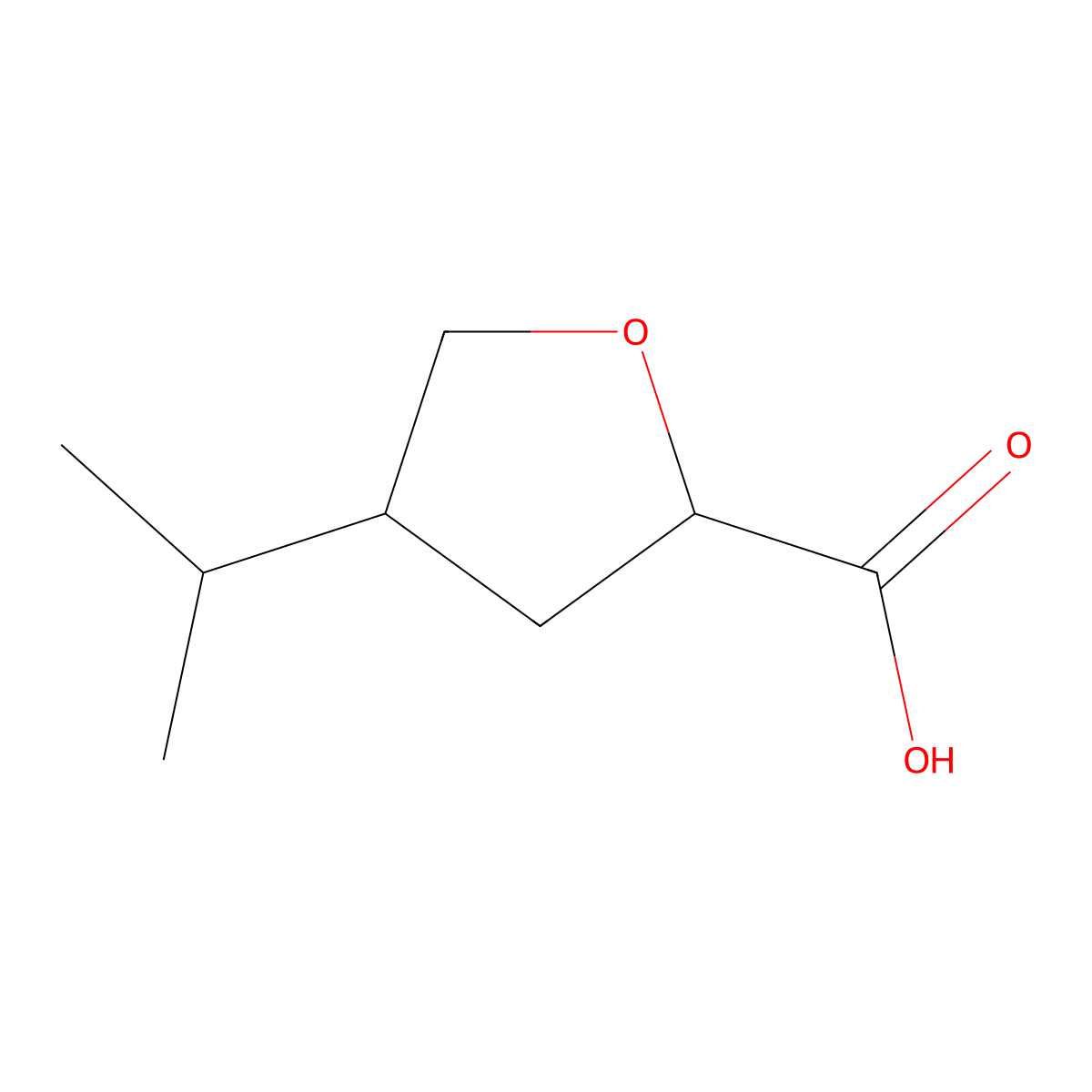 4-(Propan-2-yl)oxolane-2-carboxylic acid molecular structure, CAS 2710475-18-4
