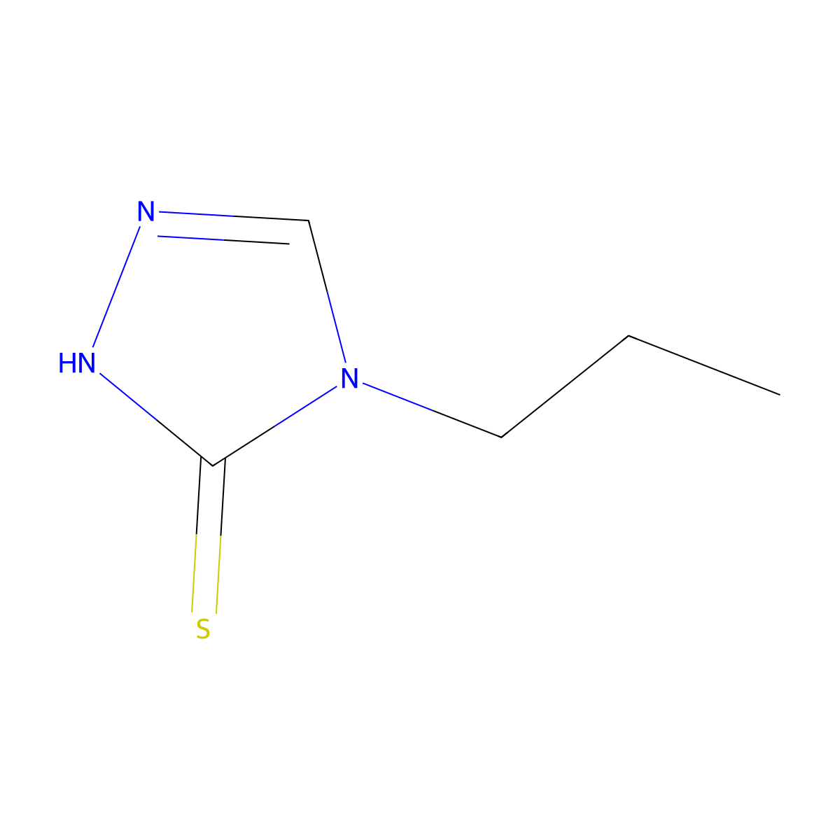 4-Propyl-4H-1,2,4-triazole-3-thiol molecular structure, CAS 27105-99-3