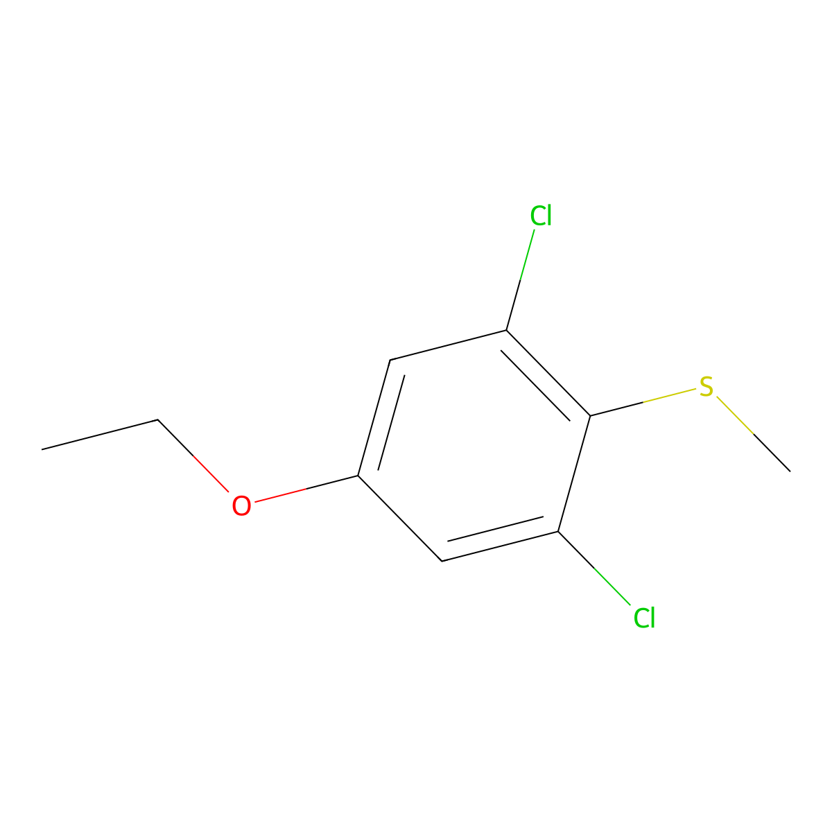(2,6-Dichloro-4-ethoxyphenyl)(methyl)sulfane molecular structure, CAS 2710538-89-7