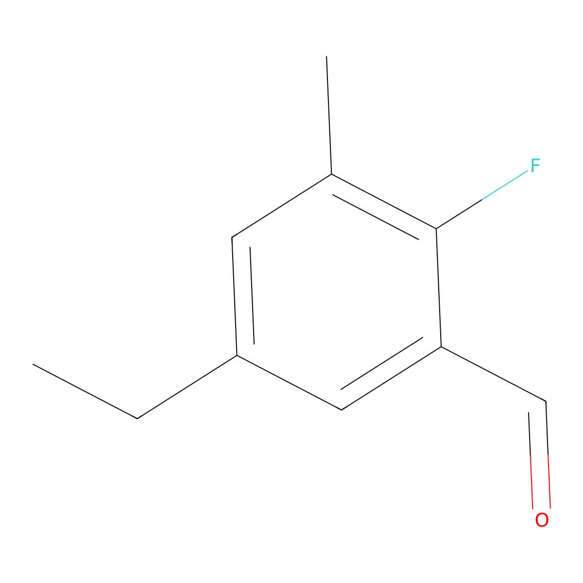 5-Ethyl-2-fluoro-3-methylbenZaldehyde molecular structure, CAS 2710560-72-6