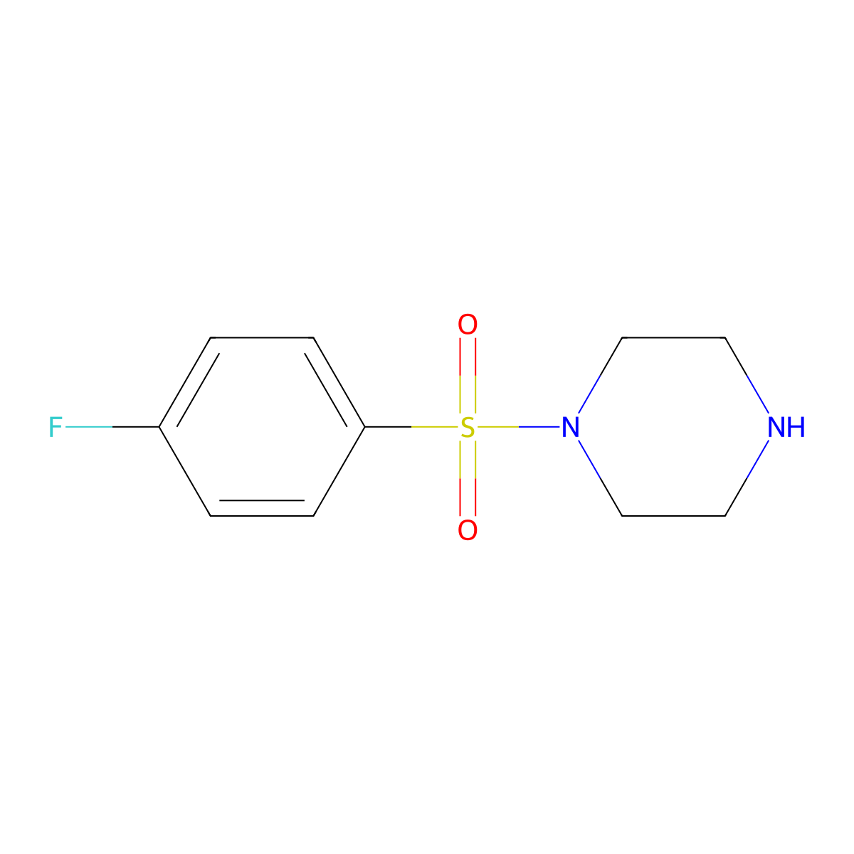 1-(4-Fluorobenzenesulfonyl)piperazine molecular structure, CAS 27106-49-6