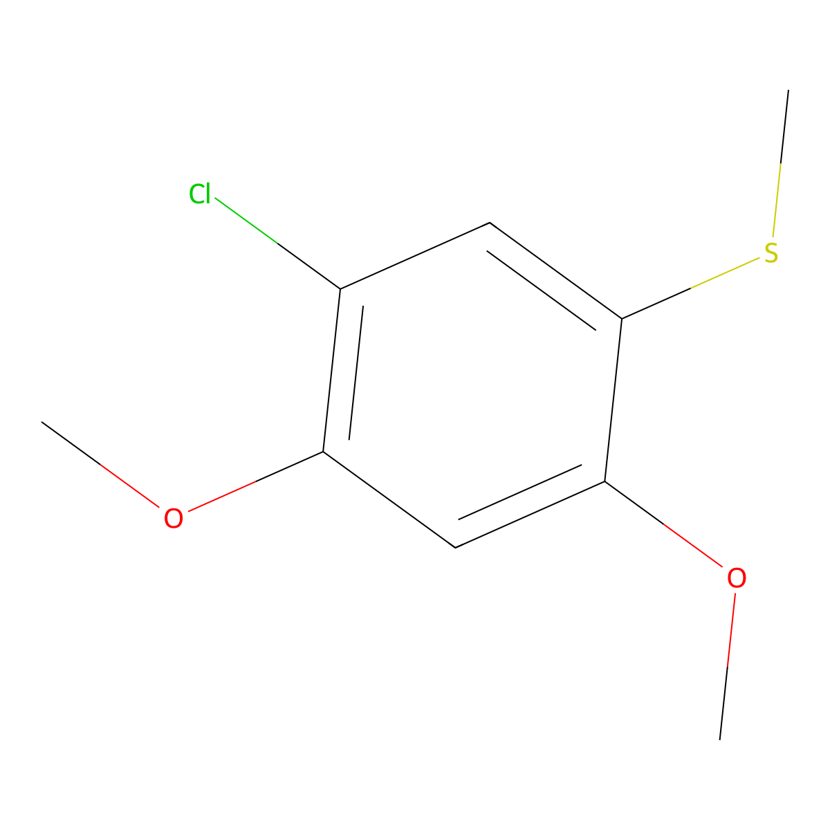 (5-Chloro-2,4-dimethoxyphenyl)(methyl)sulfane molecular structure, CAS 2710723-17-2