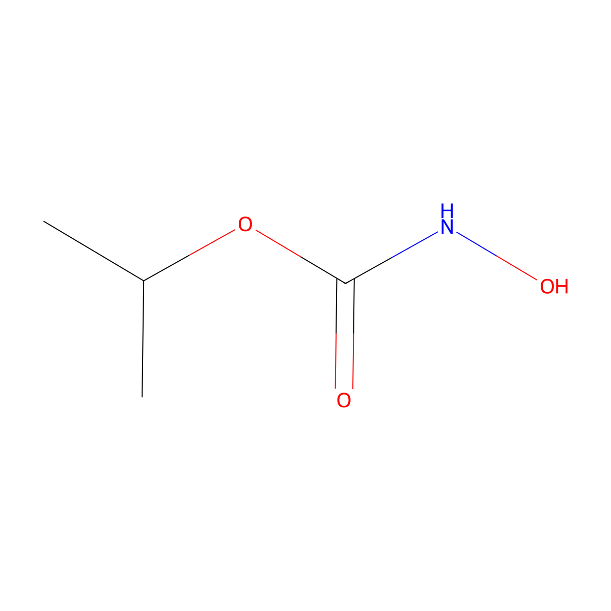 isopropyl N-hydroxycarbamate molecular structure, CAS 27108-52-7