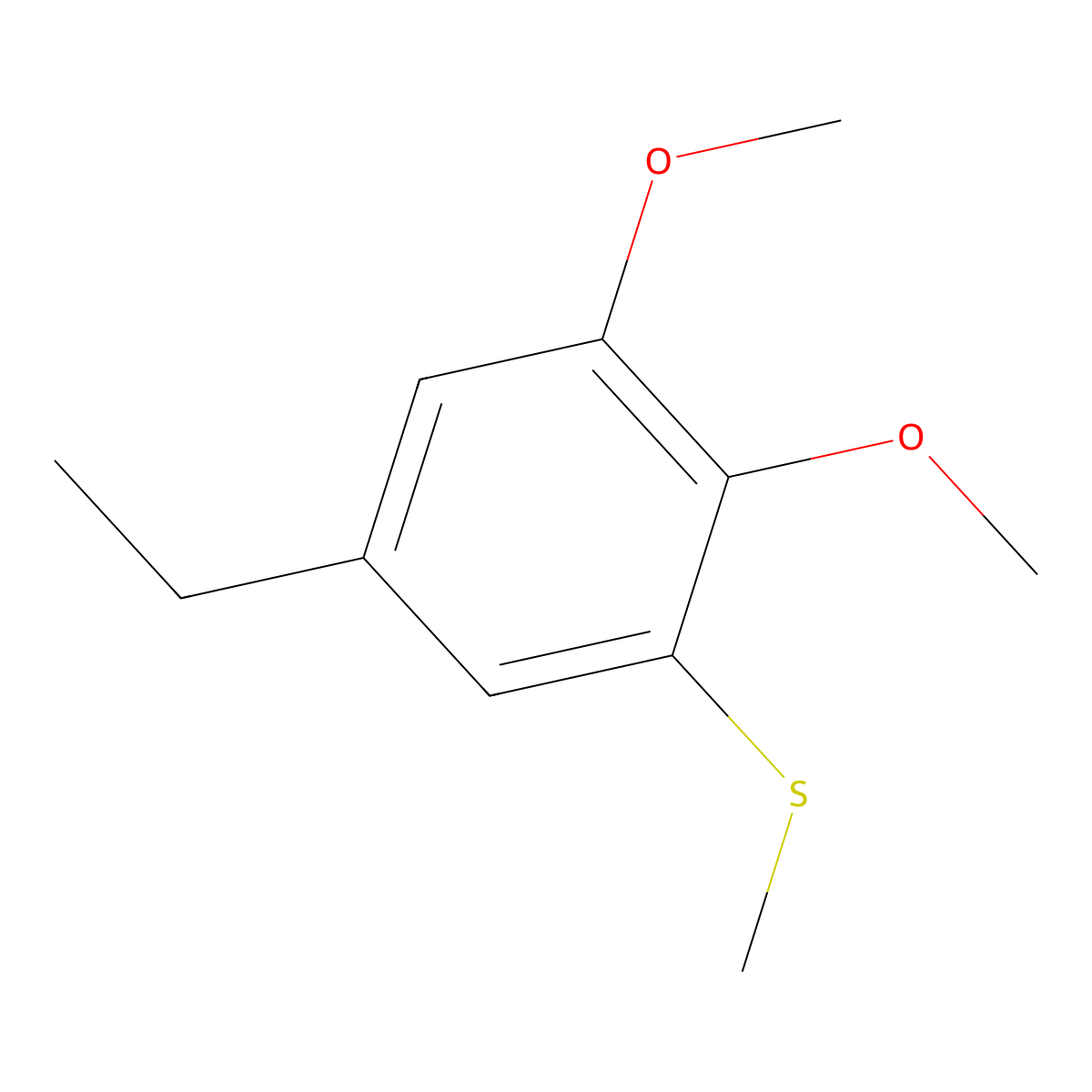 (5-Ethyl-2,3-dimethoxyphenyl)(methyl)sulfane molecular structure, CAS 2710969-06-3