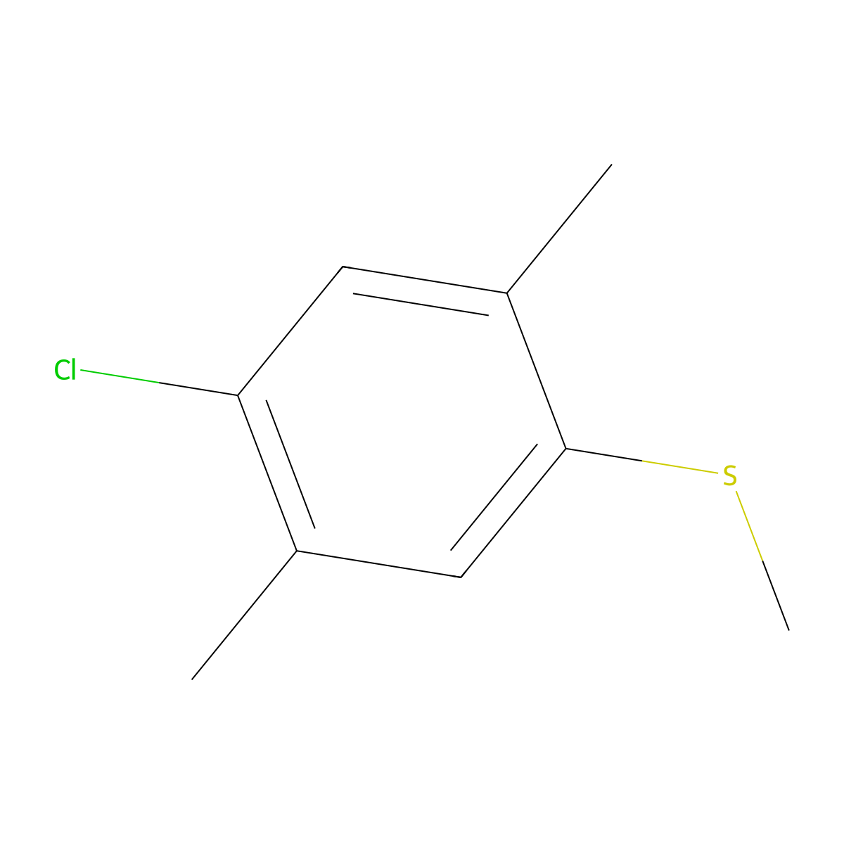 (4-Chloro-2,5-dimethylphenyl)(methyl)sulfane molecular structure, CAS 2710985-56-9