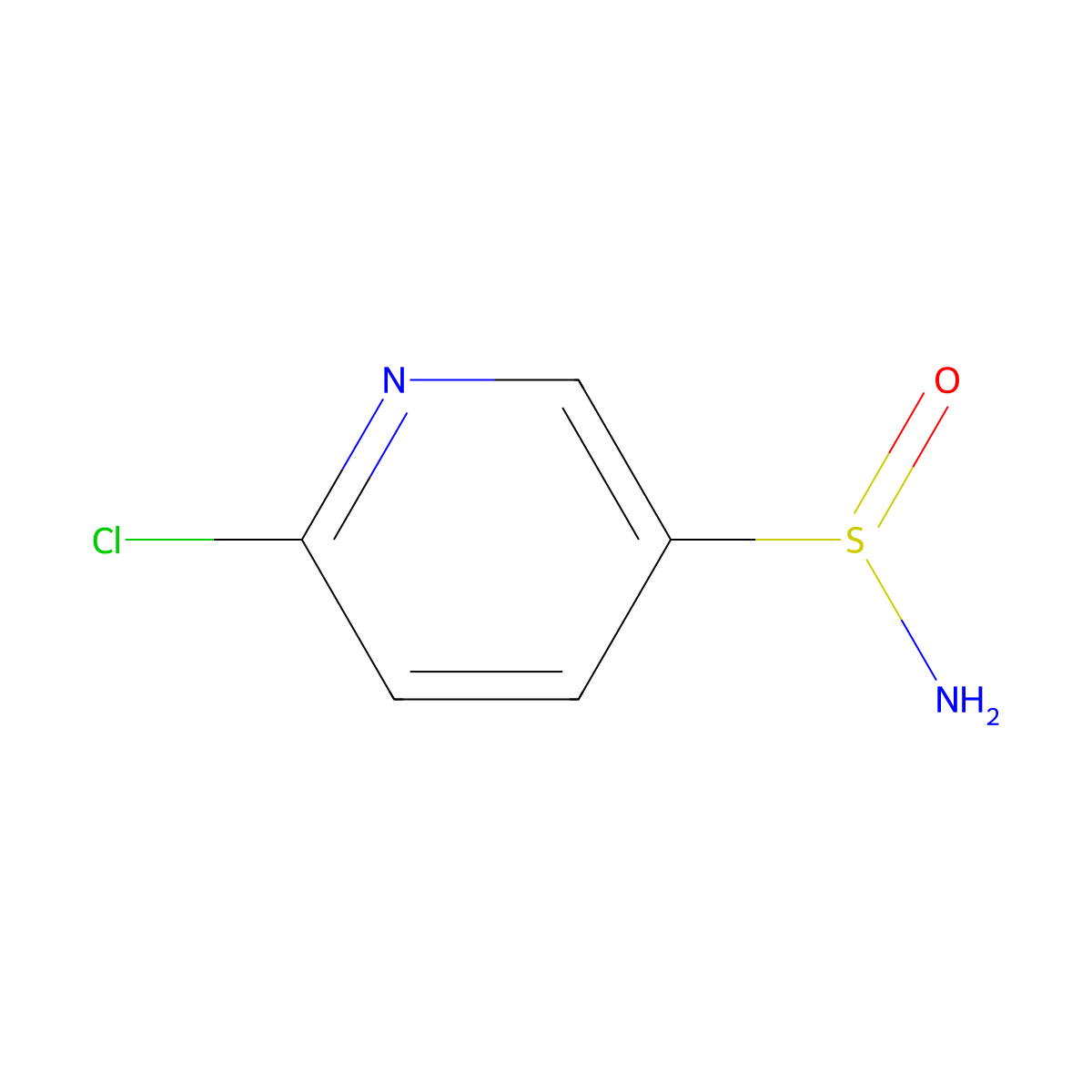 6-Chloropyridine-3-sulfinamide molecular structure, CAS 2710998-74-4