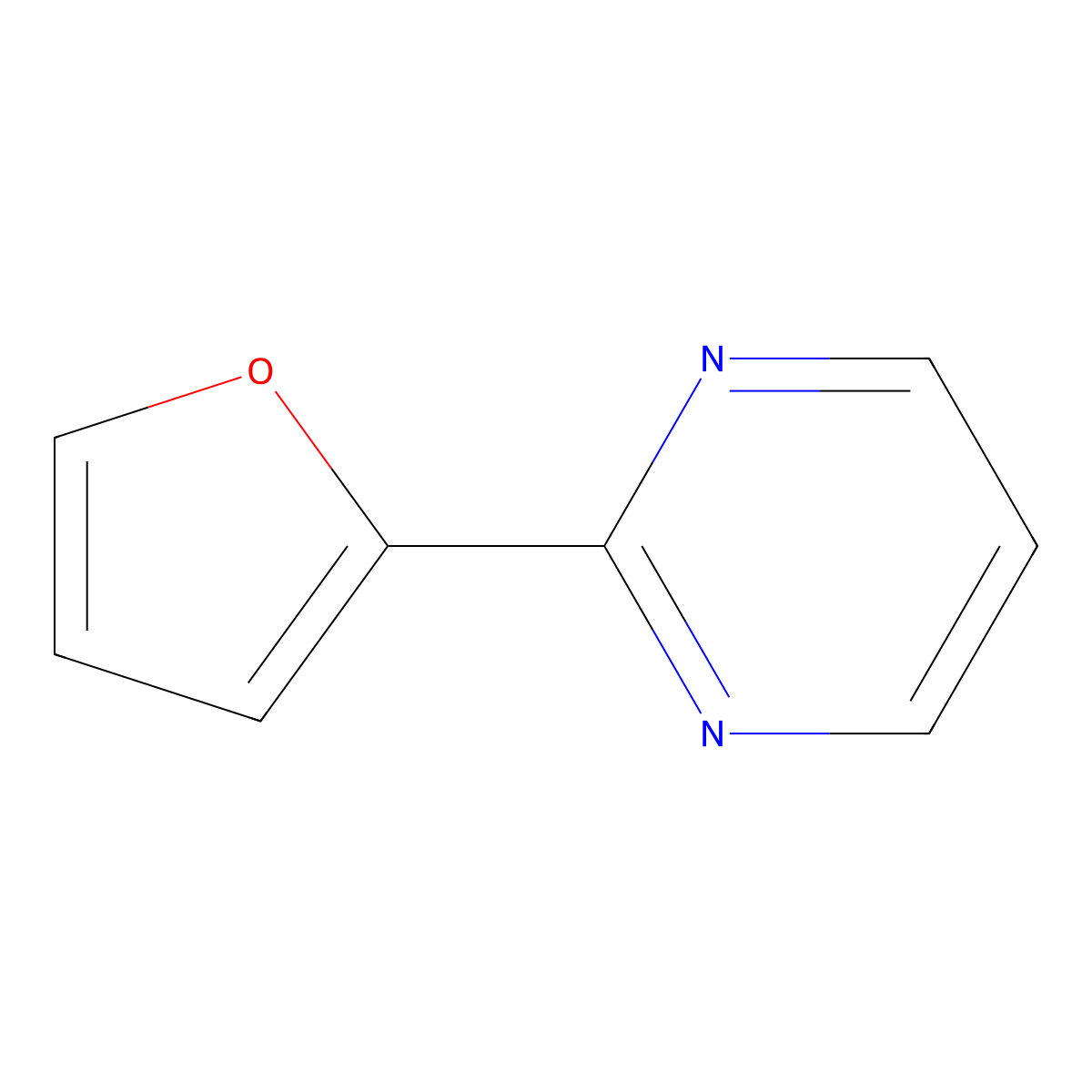 2-(Furan-2-yl)pyrimidine molecular structure, CAS 27110-82-3