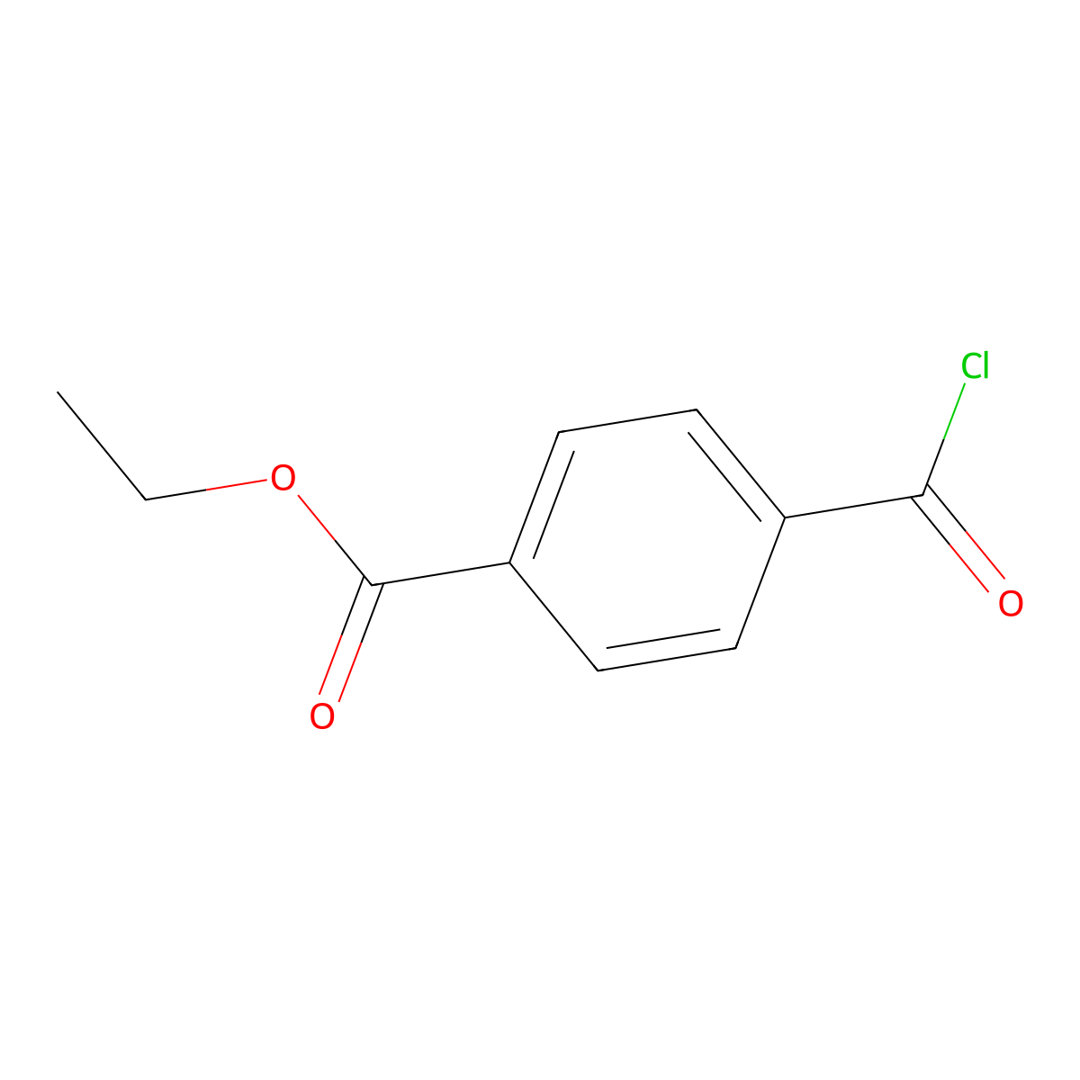 p-Ethoxycarbonylbenzoyl chloride molecular structure, CAS 27111-45-1