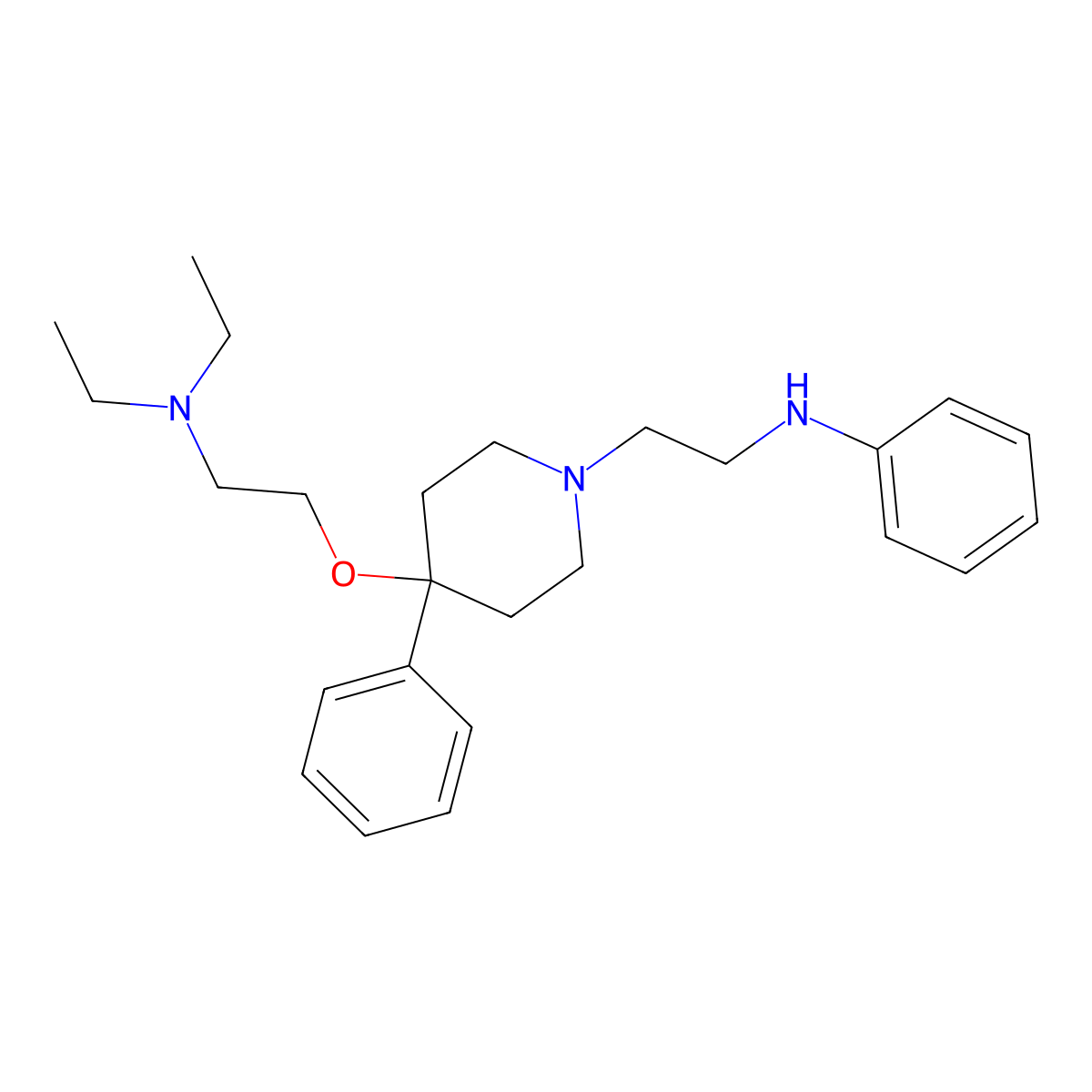 Diamocaine molecular structure, CAS 27112-37-4