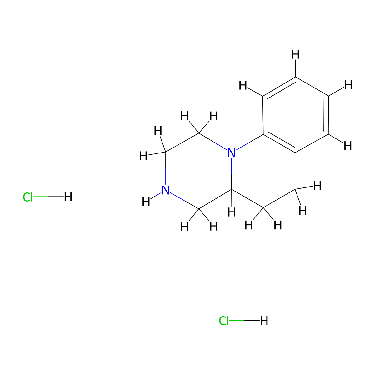 1H-Pyrazino(1,2-a)quinoline, 2,3,4,4a,5,6-hexahydro-, dihydrochloride molecular structure, CAS 27114-02-9