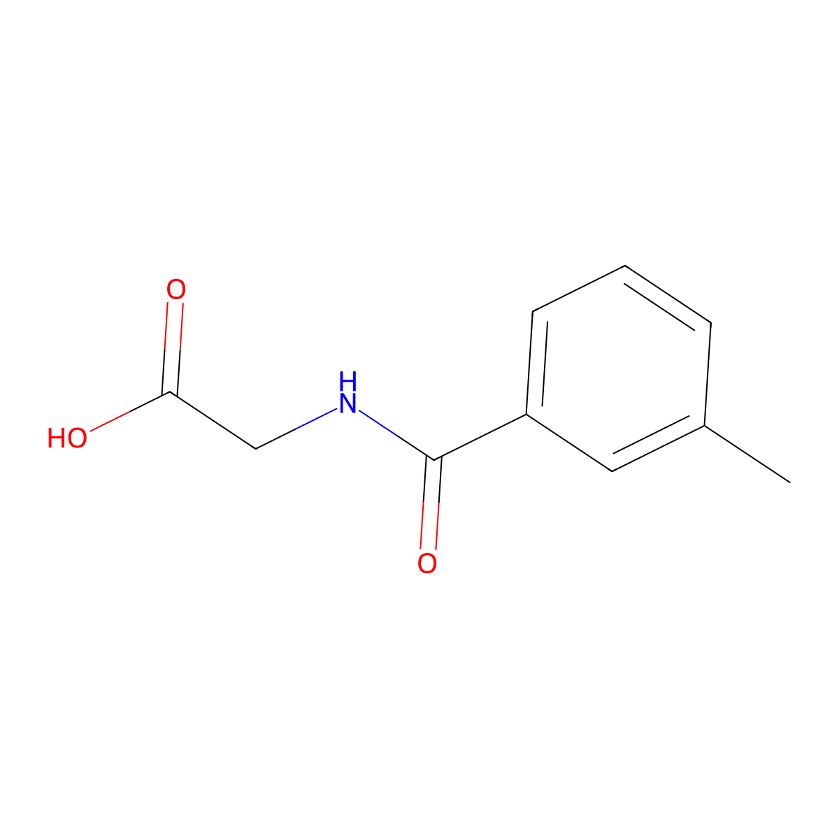 3-Methylhippuric Acid molecular structure, CAS 27115-49-7