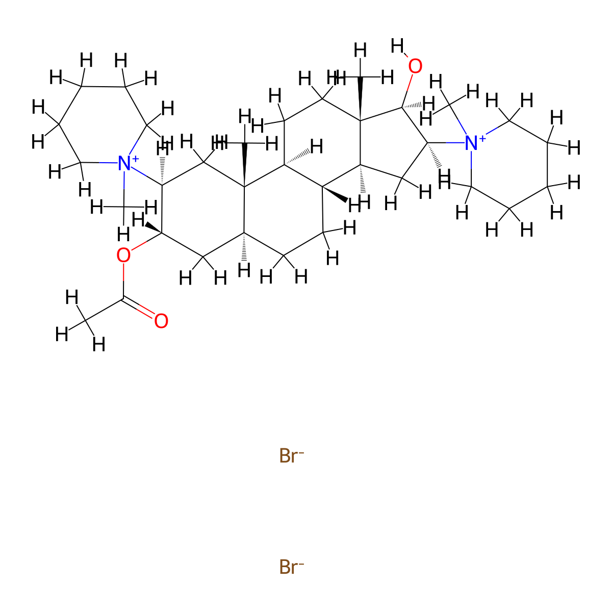 Dacuronium Bromide molecular structure, CAS 27115-86-2
