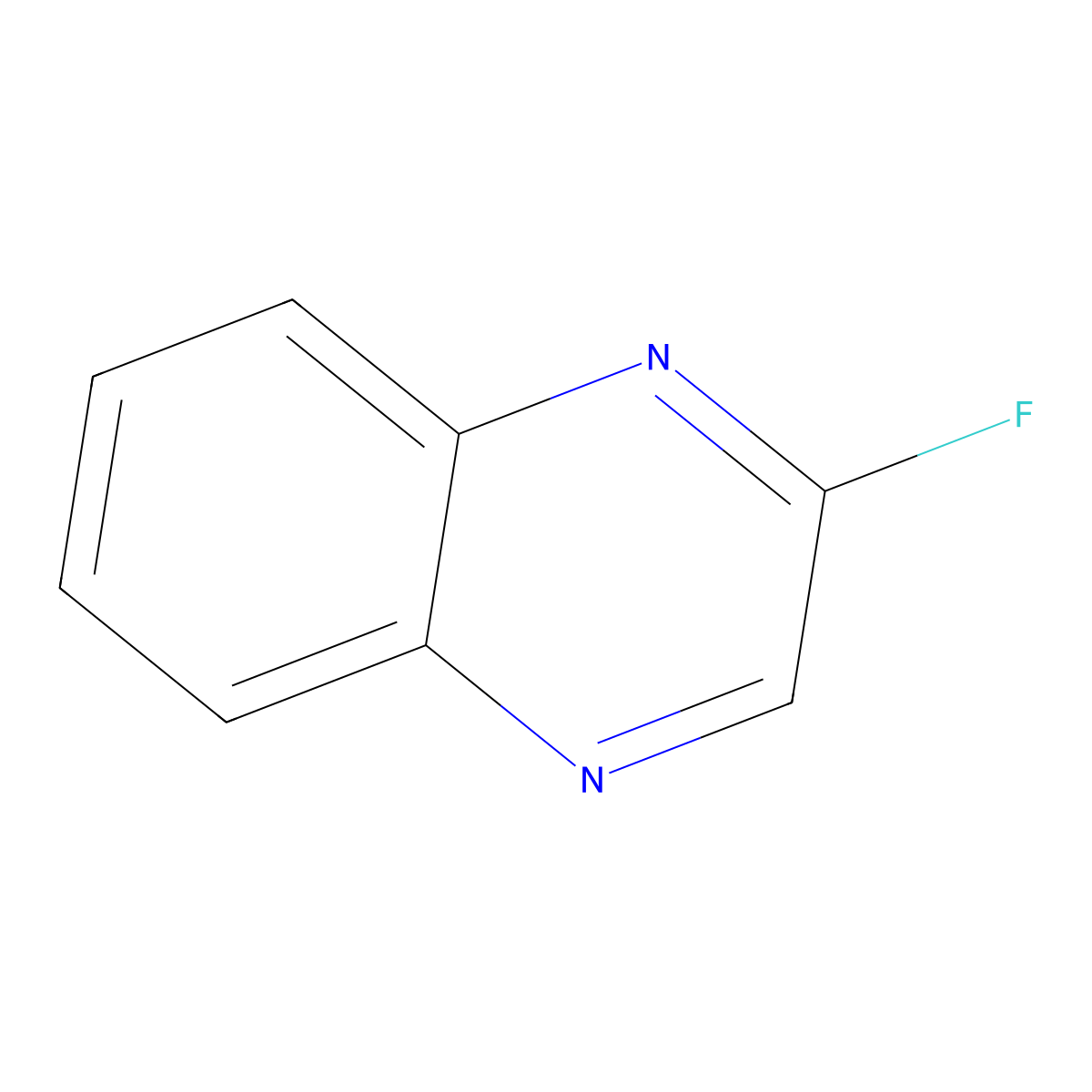 2-Fluoroquinoxaline molecular structure, CAS 2712-12-1
