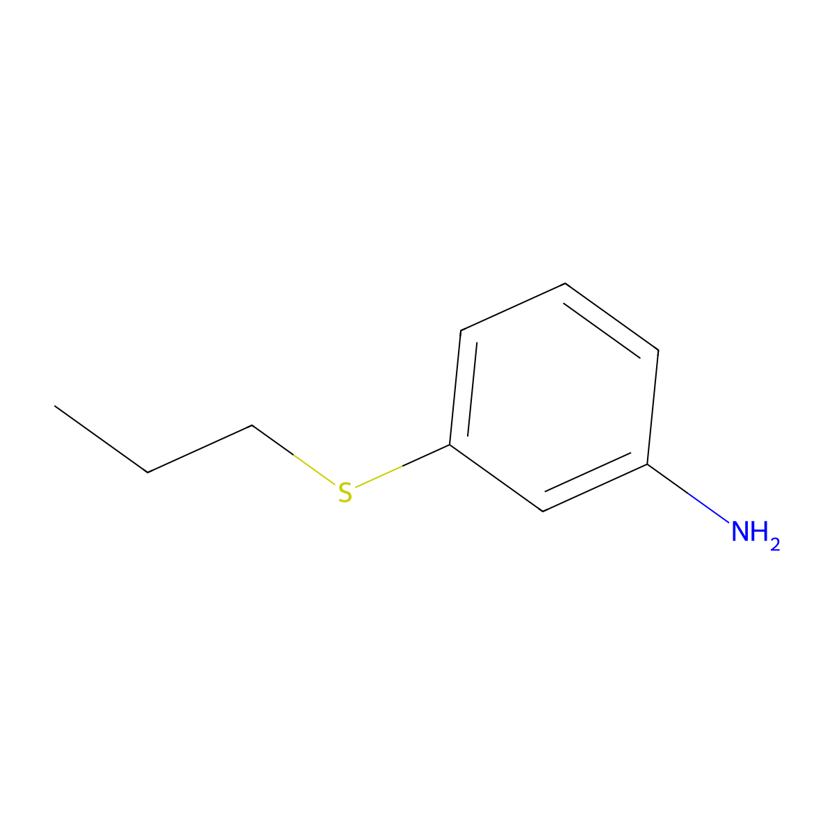 3-(Propylsulfanyl)aniline molecular structure, CAS 27122-81-2