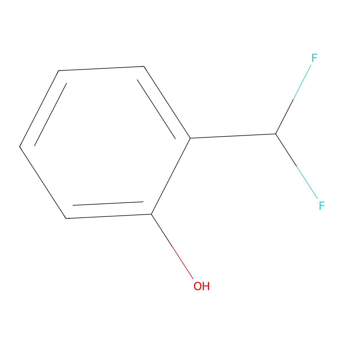 2-(Difluoromethyl)phenol molecular structure, CAS 271249-71-9