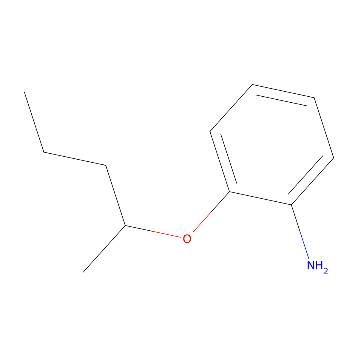 2-(Pentan-2-yloxy)aniline molecular structure, CAS 27125-86-6