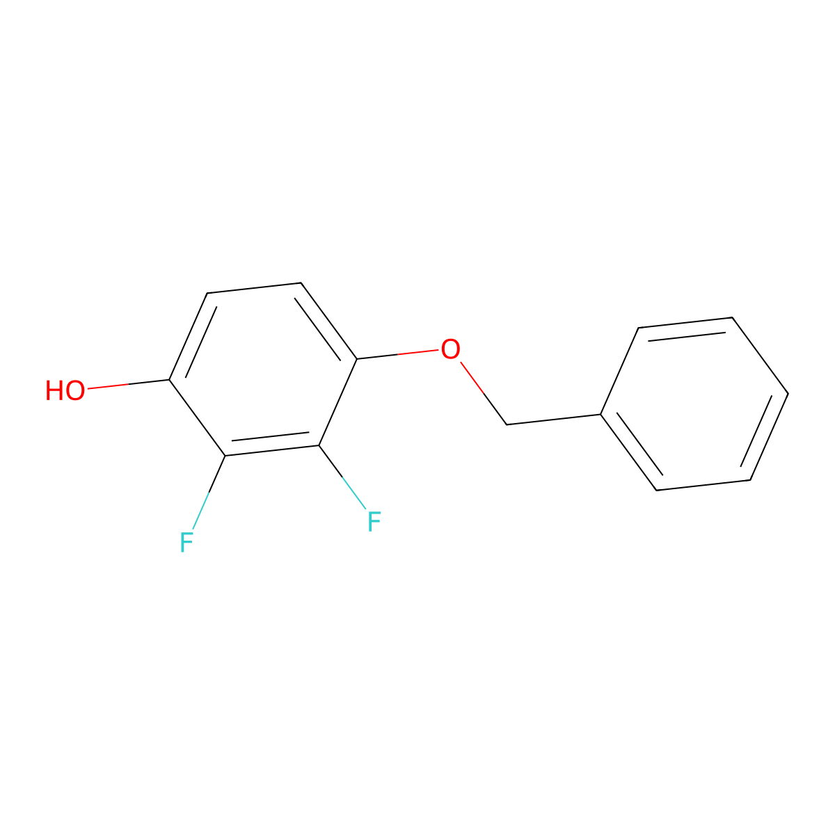 2,3-Difluoro-4-(phenylmethoxy)phenol molecular structure, CAS 271254-90-1