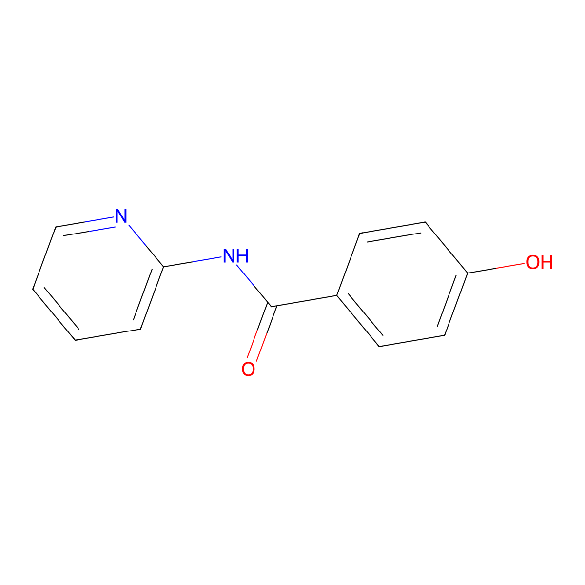 4-hydroxy-N-(pyridin-2-yl)benzamide molecular structure, CAS 271258-71-0
