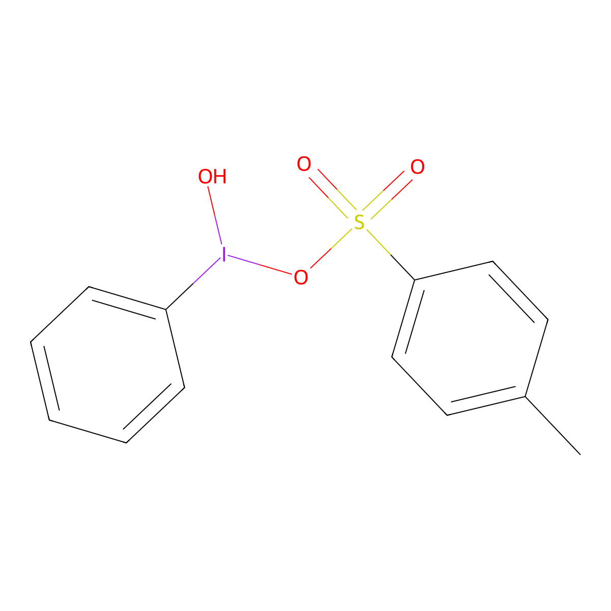 (Hydroxy(tosyloxy)iodo)benzene molecular structure, CAS 27126-76-7