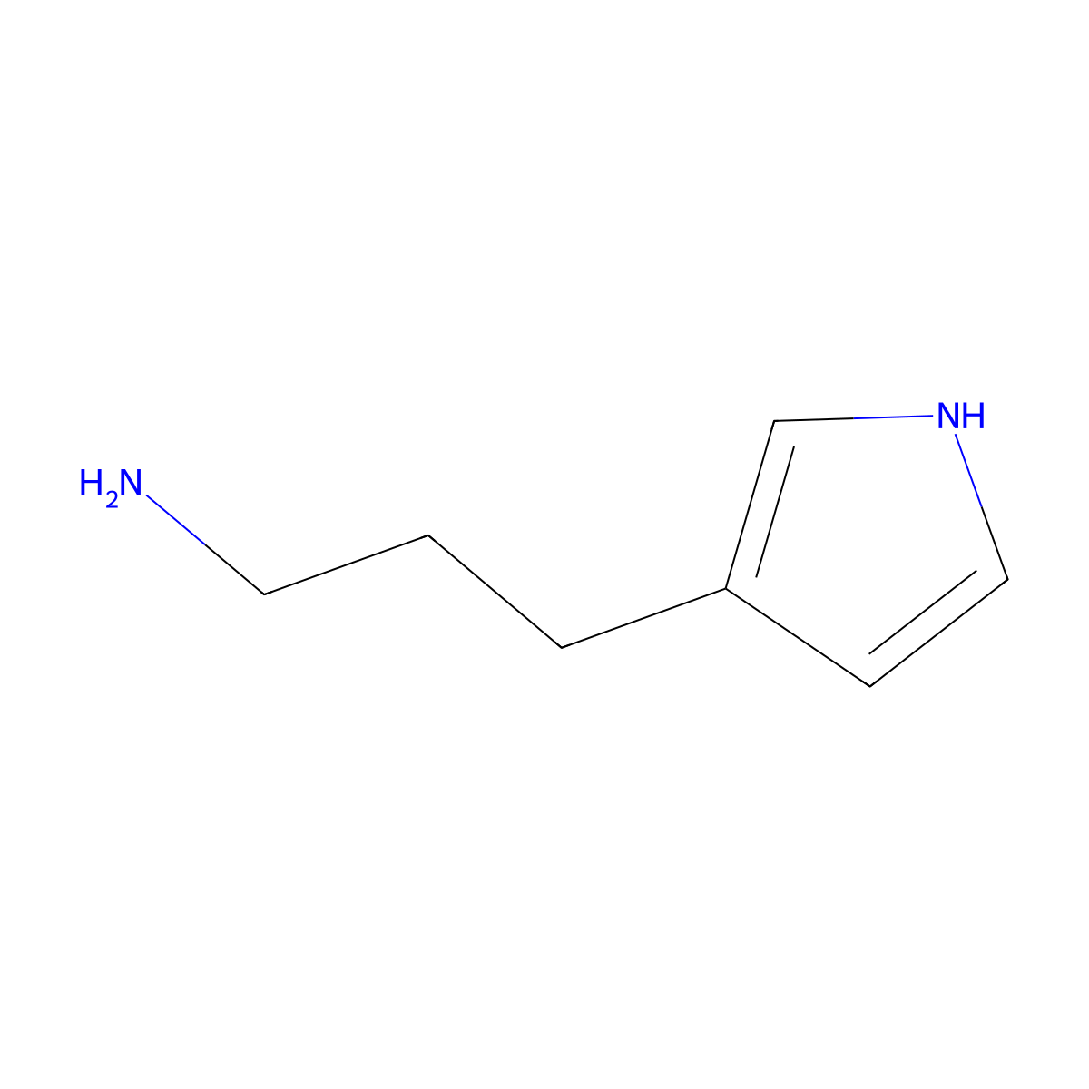 3-(1H-pyrrol-3-yl)propan-1-amine molecular structure, CAS 271260-66-3