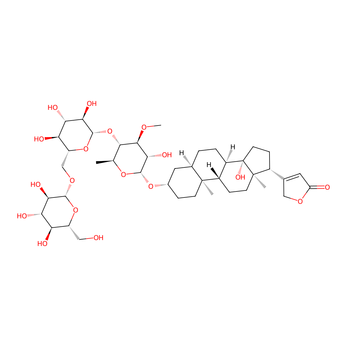 Thevetin B molecular structure, CAS 27127-79-3