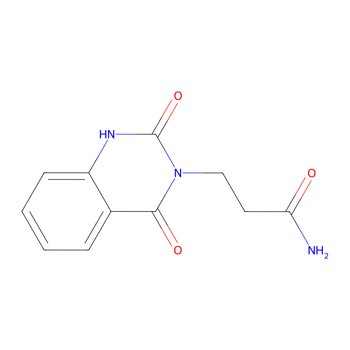 3-(2,4-Dioxo-1,2,3,4-tetrahydroquinazolin-3-yl)propanamide molecular structure, CAS 2712844-53-4