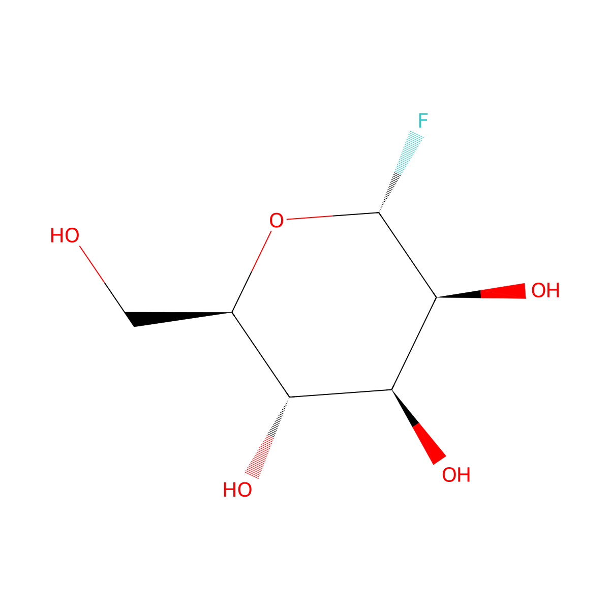 alpha-D-Mannopyranosyl fluoride molecular structure, CAS 2713-54-4