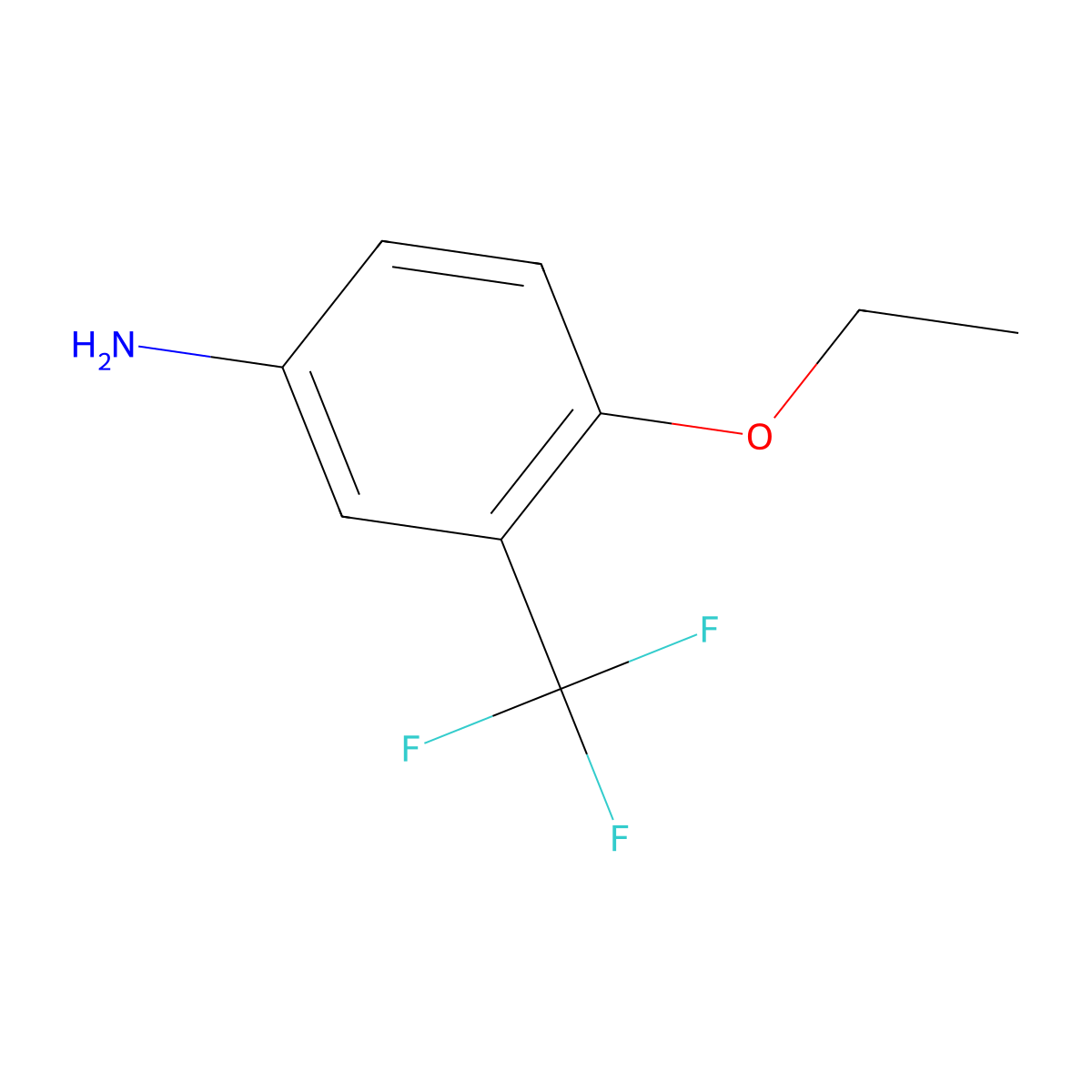 4-Ethoxy-3-(trifluoromethyl)aniline molecular structure, CAS 2713-74-8