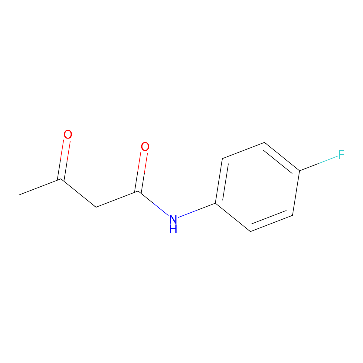 N-(4-fluorophenyl)-3-oxobutanamide molecular structure, CAS 2713-85-1