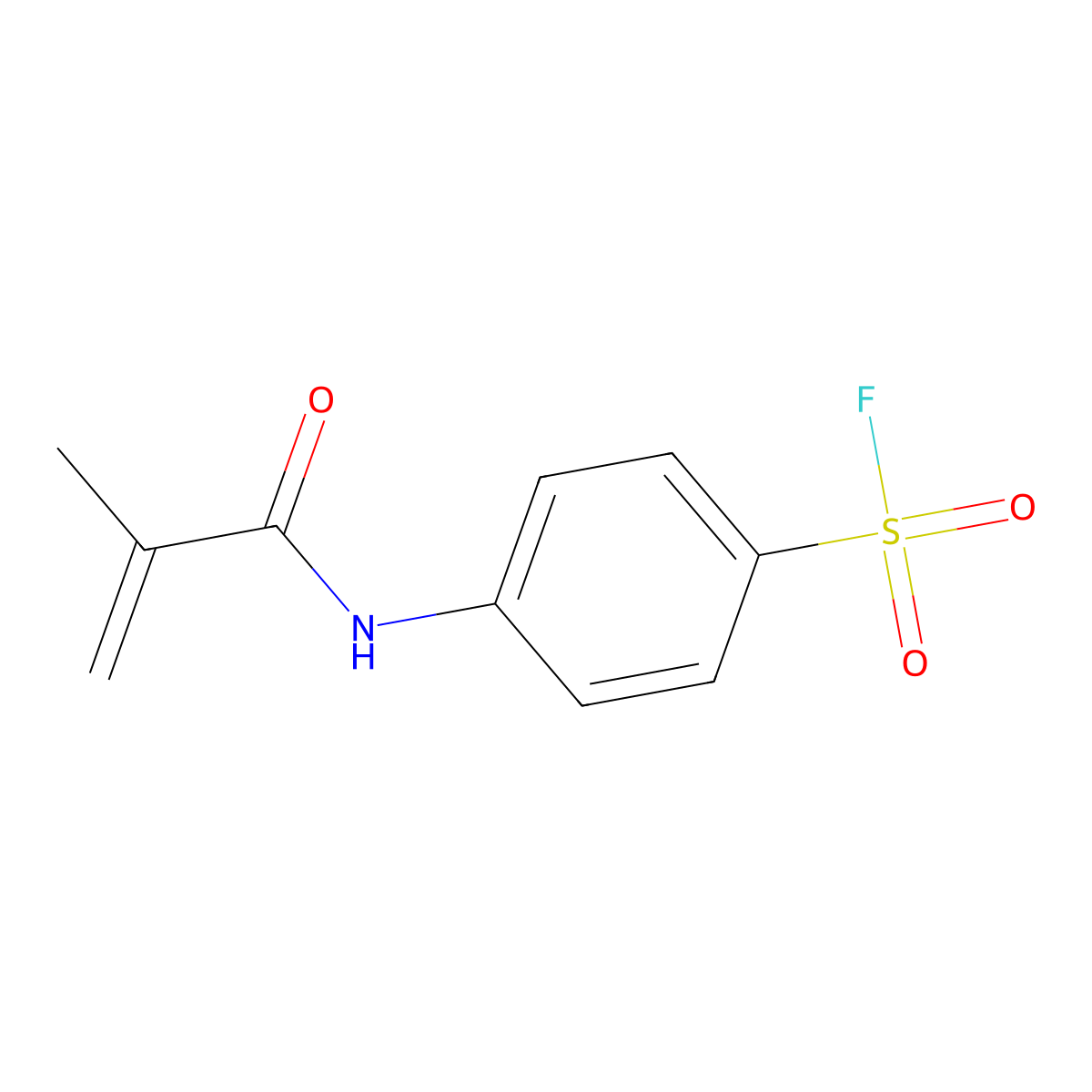 4-(2-Methylprop-2-enamido)benzene-1-sulfonyl fluoride molecular structure, CAS 2713-88-4