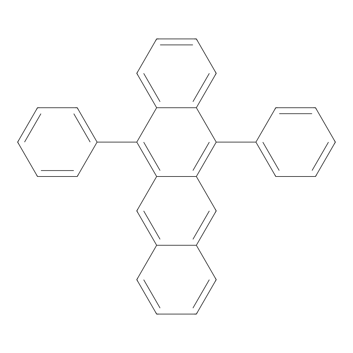 5,12-Diphenyltetracene molecular structure, CAS 27130-32-1