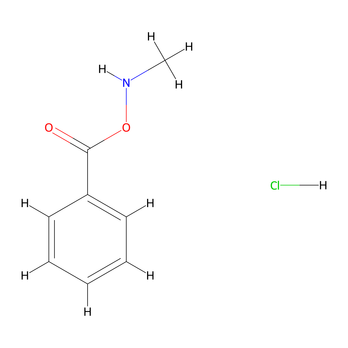 O-Benzoyl-N-methylhydroxylamine Hydrochloride molecular structure, CAS 27130-46-7