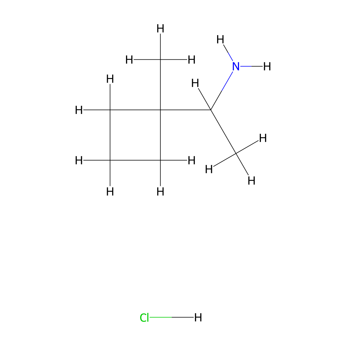 1-(1-Methylcyclobutyl)ethanamine Hydrochloride molecular structure, CAS 2713182-80-8