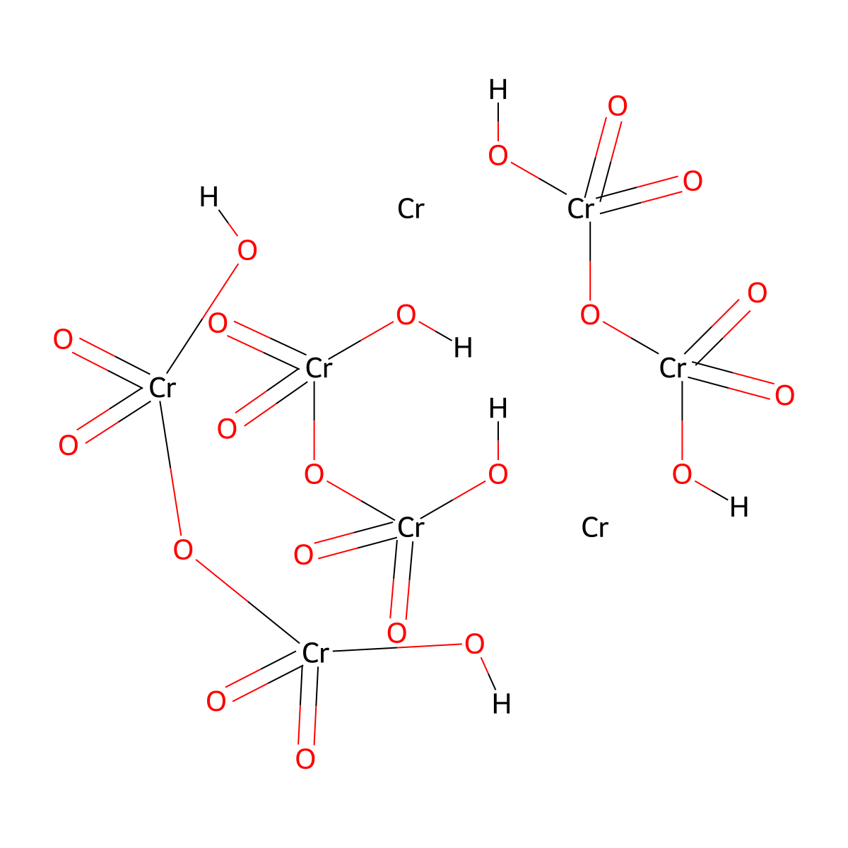 Chromium oxide (Cr8O21) molecular structure, CAS 27133-42-2