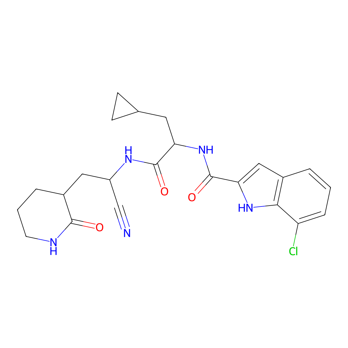 Pomotrelvir molecular structure, CAS 2713437-86-4