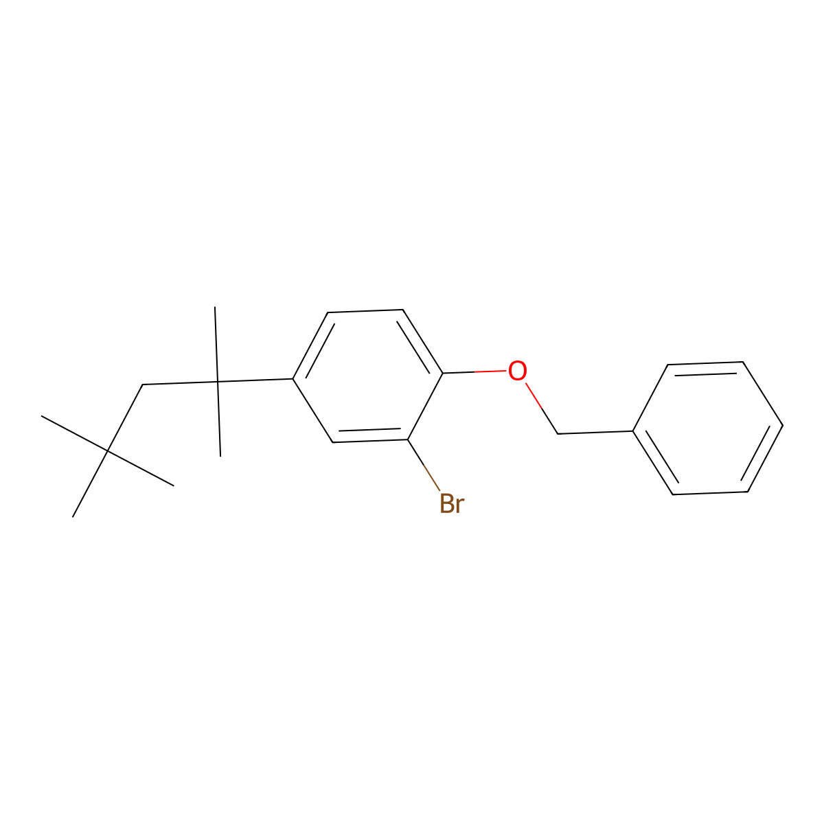 1-(Benzyloxy)-2-bromo-4-(2,4,4-trimethylpentan-2-yl)benzene molecular structure, CAS 2713441-83-7