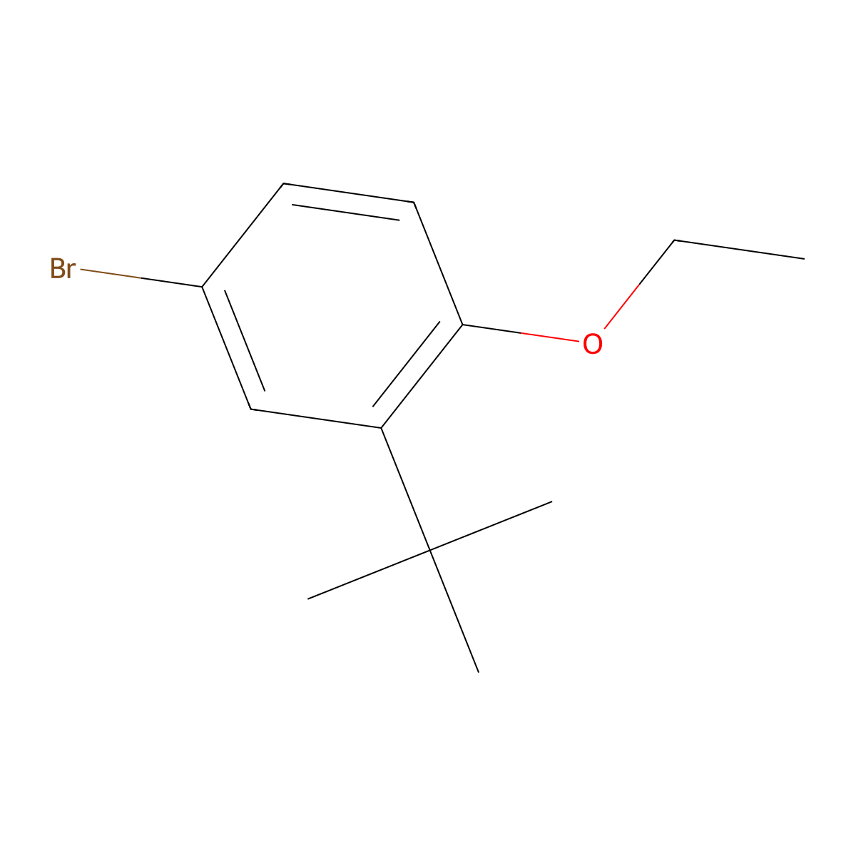 4-Bromo-2-(tert-butyl)-1-ethoxybenzene molecular structure, CAS 2713449-18-2