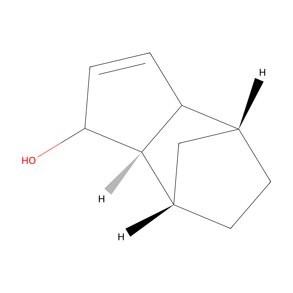 4,7-Methano-1H-indenol, 3a,4,5,6,7,7a-hexahydro- molecular structure, CAS 27137-33-3