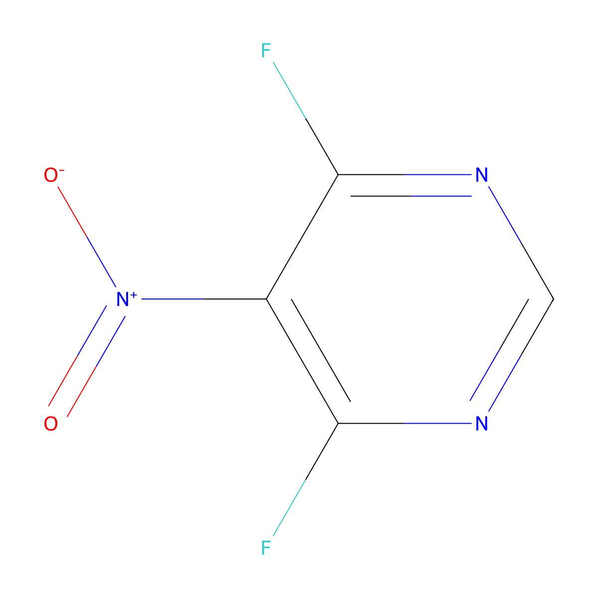 4,6-Difluoro-5-nitropyrimidine molecular structure, CAS 2714-25-2