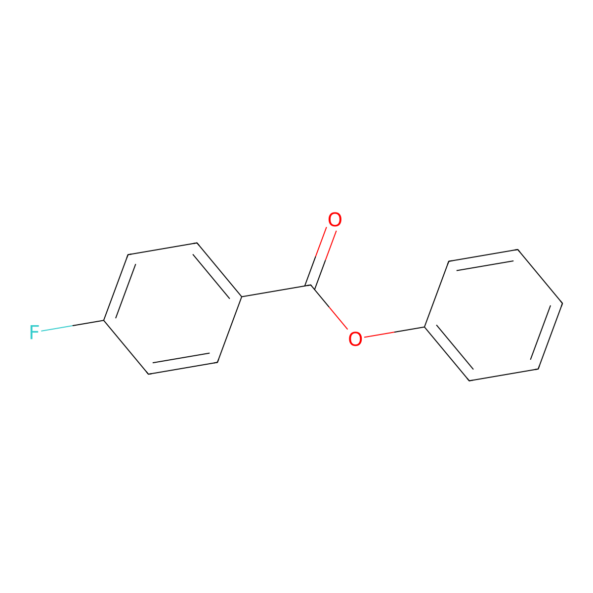 Phenyl 4-fluorobenzoate molecular structure, CAS 2714-90-1