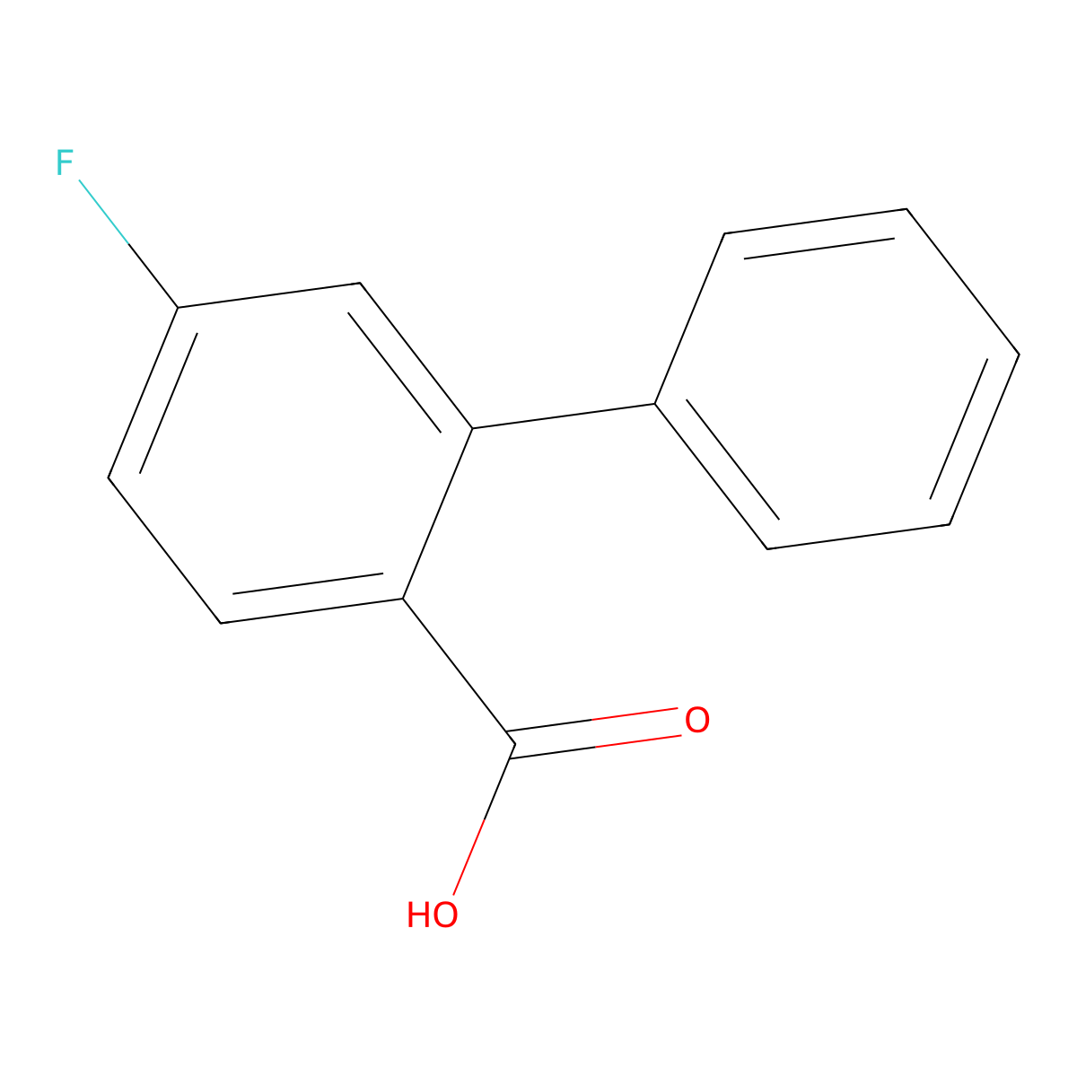 4-Fluoro-2-phenylbenzoic acid molecular structure, CAS 2714-91-2