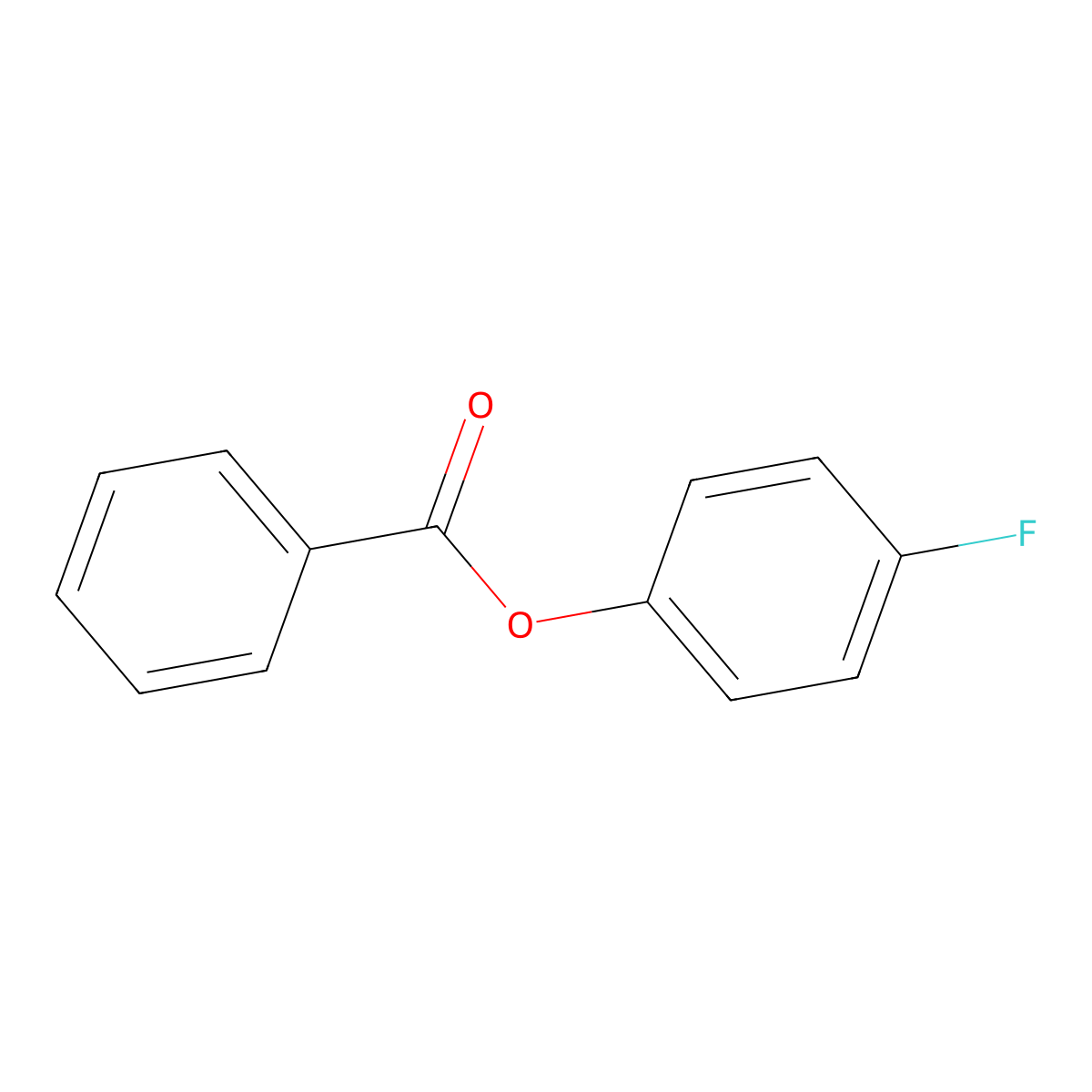 4-Fluorophenyl benzoate molecular structure, CAS 2714-93-4