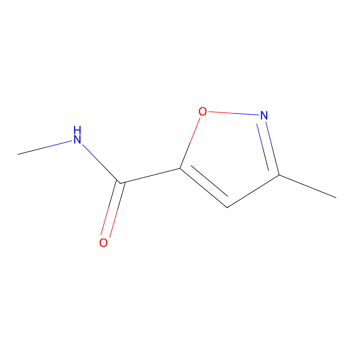 N,3-dimethylisoxazole-5-carboxamide molecular structure, CAS 27144-51-0