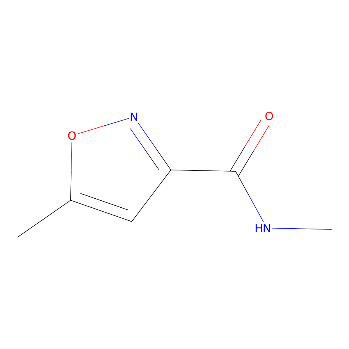 N,5-Dimethylisoxazole-3-carboxamide molecular structure, CAS 27144-54-3