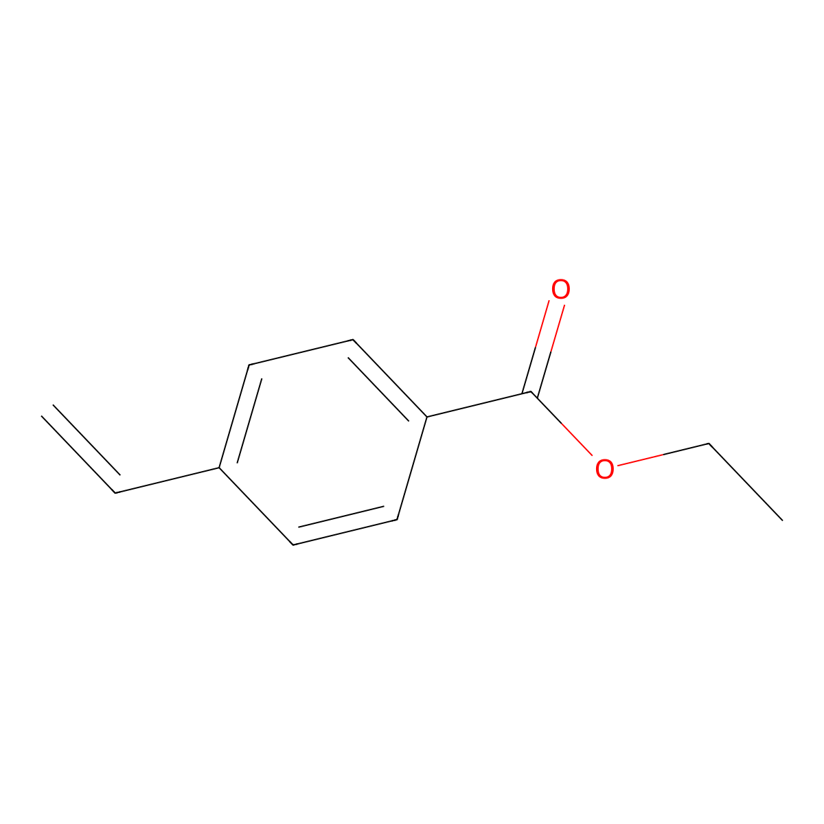 Ethyl 4-vinylbenzoate molecular structure, CAS 2715-43-7