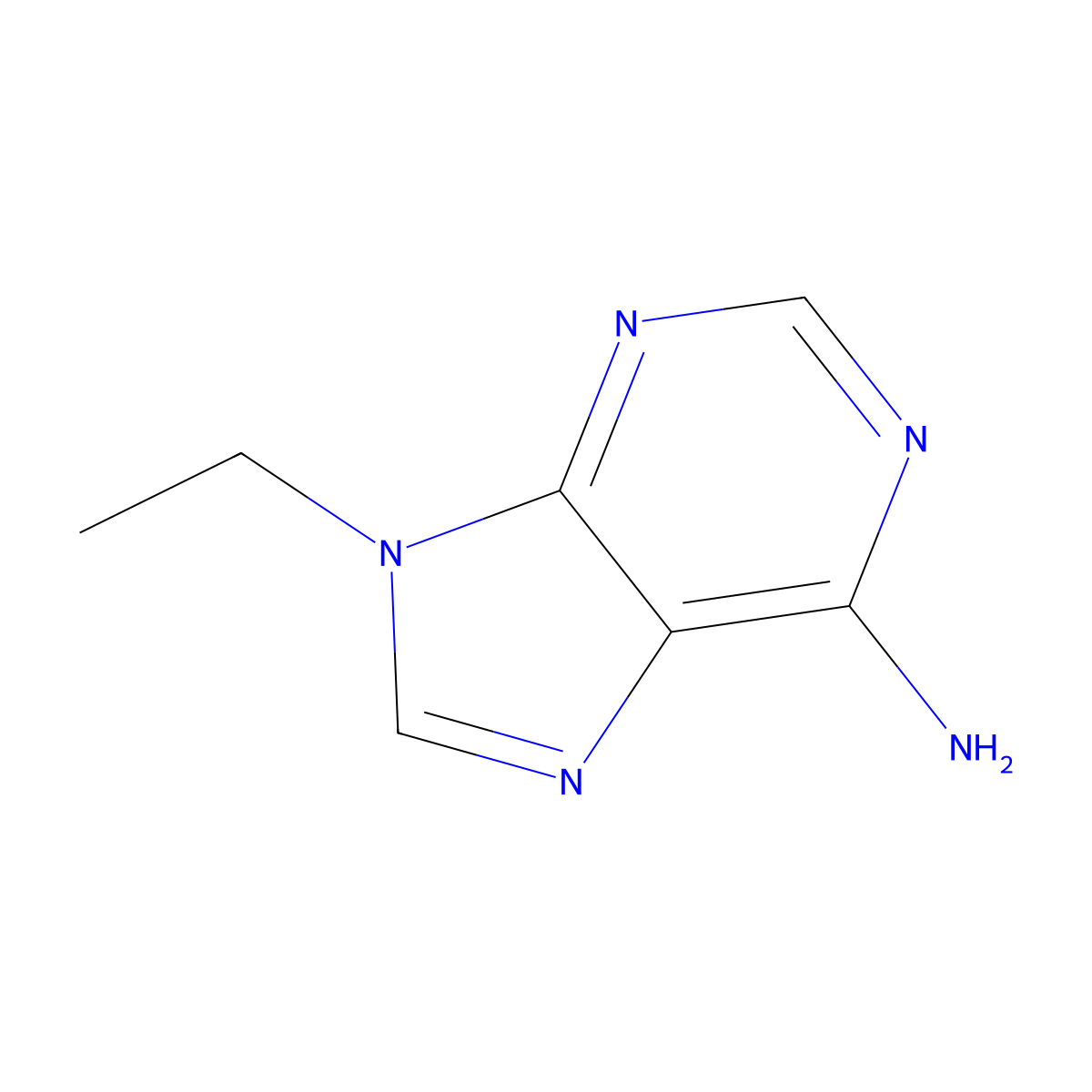 9-Ethyladenine molecular structure, CAS 2715-68-6
