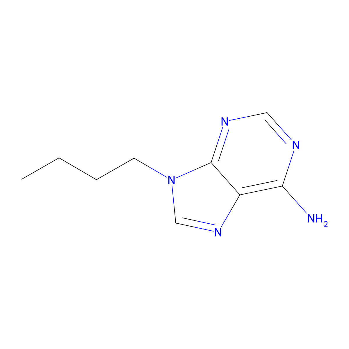 9-Butyl-9H-purin-6-amine molecular structure, CAS 2715-70-0