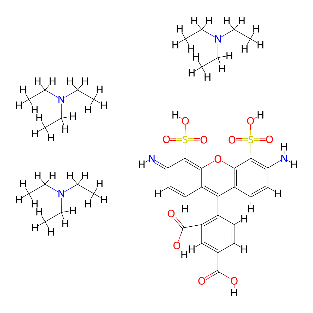 BP Fluor 488 acid (triTEA) molecular structure, CAS 2715085-68-8