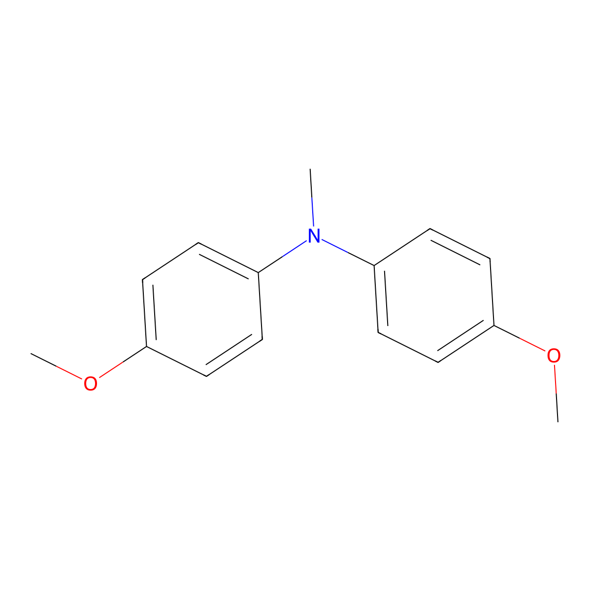 N-(4-Methoxyphenyl)-N-methyl-p-anisidine molecular structure, CAS 27151-57-1